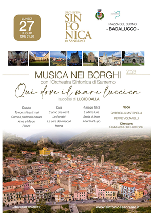 Musica nei borghi 2026