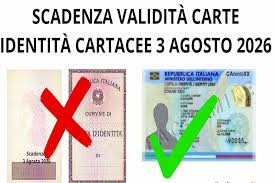 AVVISO scadenza carte di identità cartacee